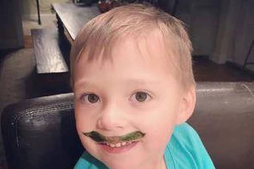 green mustache